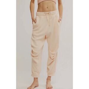 Free People Intimately tender peach fleece joggers sweatpants womens  Medium